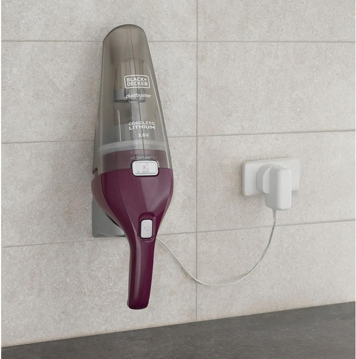 Black+Decker Akku-Handstaubsauger Dustbuster (3.6V Lithium, Handsauger beutellos + kabellos, breite