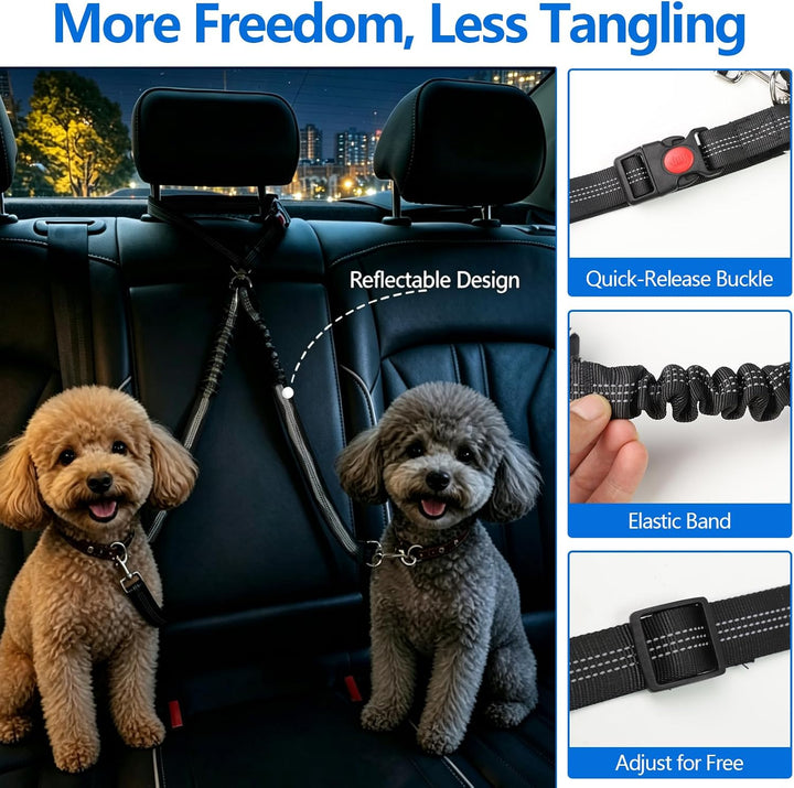 Trennnetz für Hunde, Auto-Hundeschutznetz 70x57cm mit Taschen | Universal Auto Absperrung Netz mit A