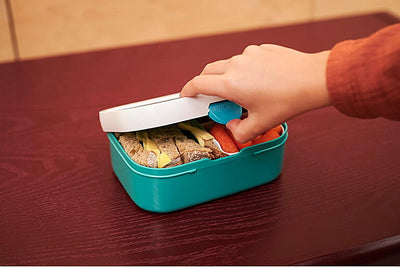 Mepal Brotdose Kinder - Bento Box Kinder - Brotdose Kinder mit Fächern & Gabel - Meal Prep Box mit C