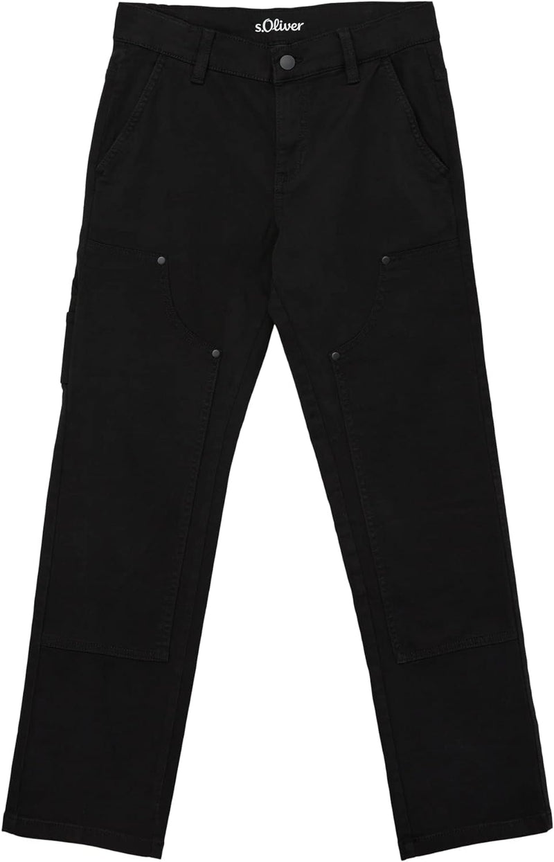 s.Oliver Jungen Hose lang, PETE 134 Slim Schwarz, 134 Slim Schwarz