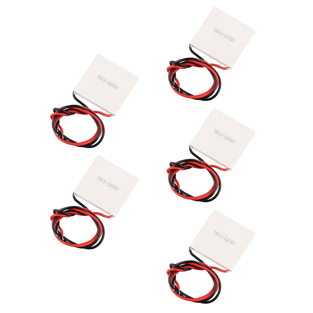 5 Stück TEC1–12705 Thermoelektrisches Kühlermodul Peltier Kühlsystem, 12 V, 45 W, Halbleiter Kühlkör