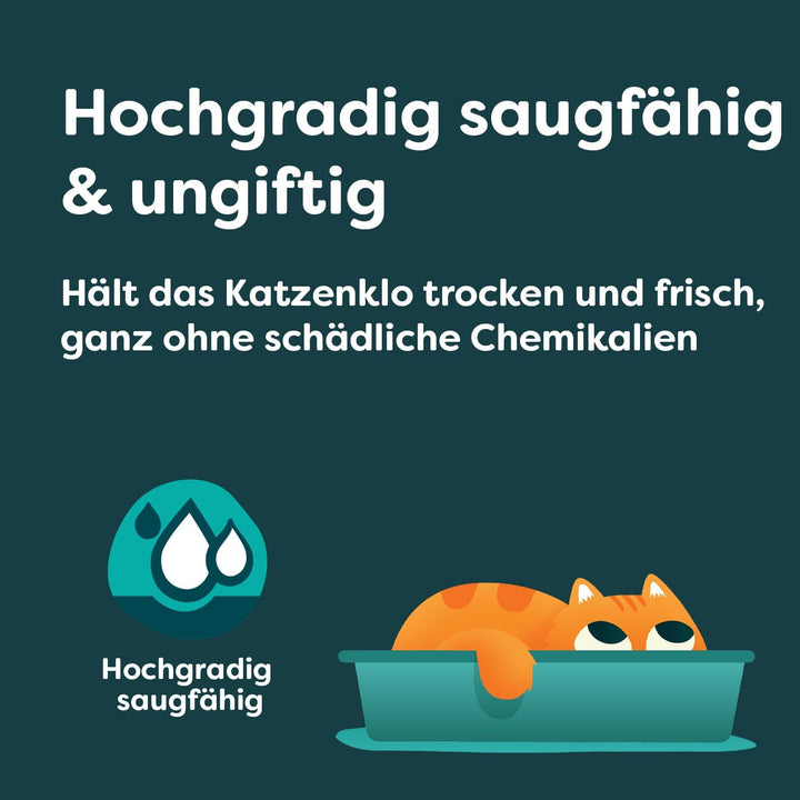 Breeder Celect Natürliches Katzenstreu (30L) - 99% Recyclingpapier, Saugfähige Katzenstreu Pellets,