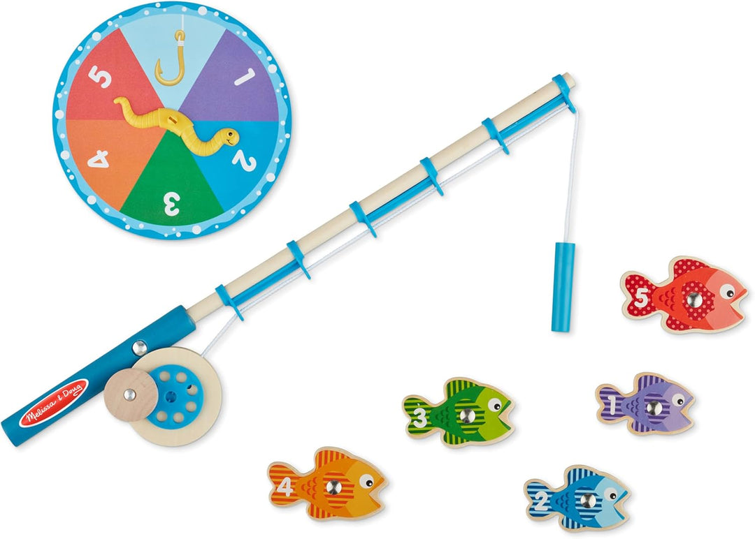Melissa &amp; Doug Catch &amp; Count Fishing Game | Games | Wooden Toy | 3+ | Gift for Boy or Girl Standard