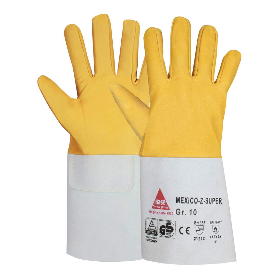 Hase Schweisserhandschuhe Mexico-Z-Super Grösse 9, Ziegennappaleder