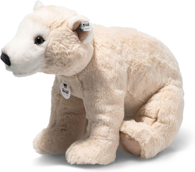Steiff 062575 Teddies for Tomorrow Siro Eisbär 30cm, Creme sitzend