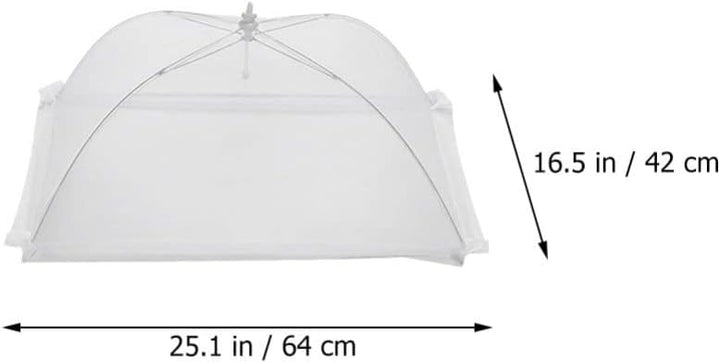 HEMOTON 2 Stücke Fliegenhaube Obst Lebensmittel Abdeckhaube Schirm Kuchen Essen Abdeckung Faltbar Sp