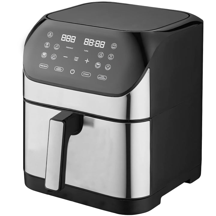 Retoo Heissluftfritteuse 8L 1800W Mit Digitalem Touchscreen, 10 Kochprogramme, Einstellbare Temperat