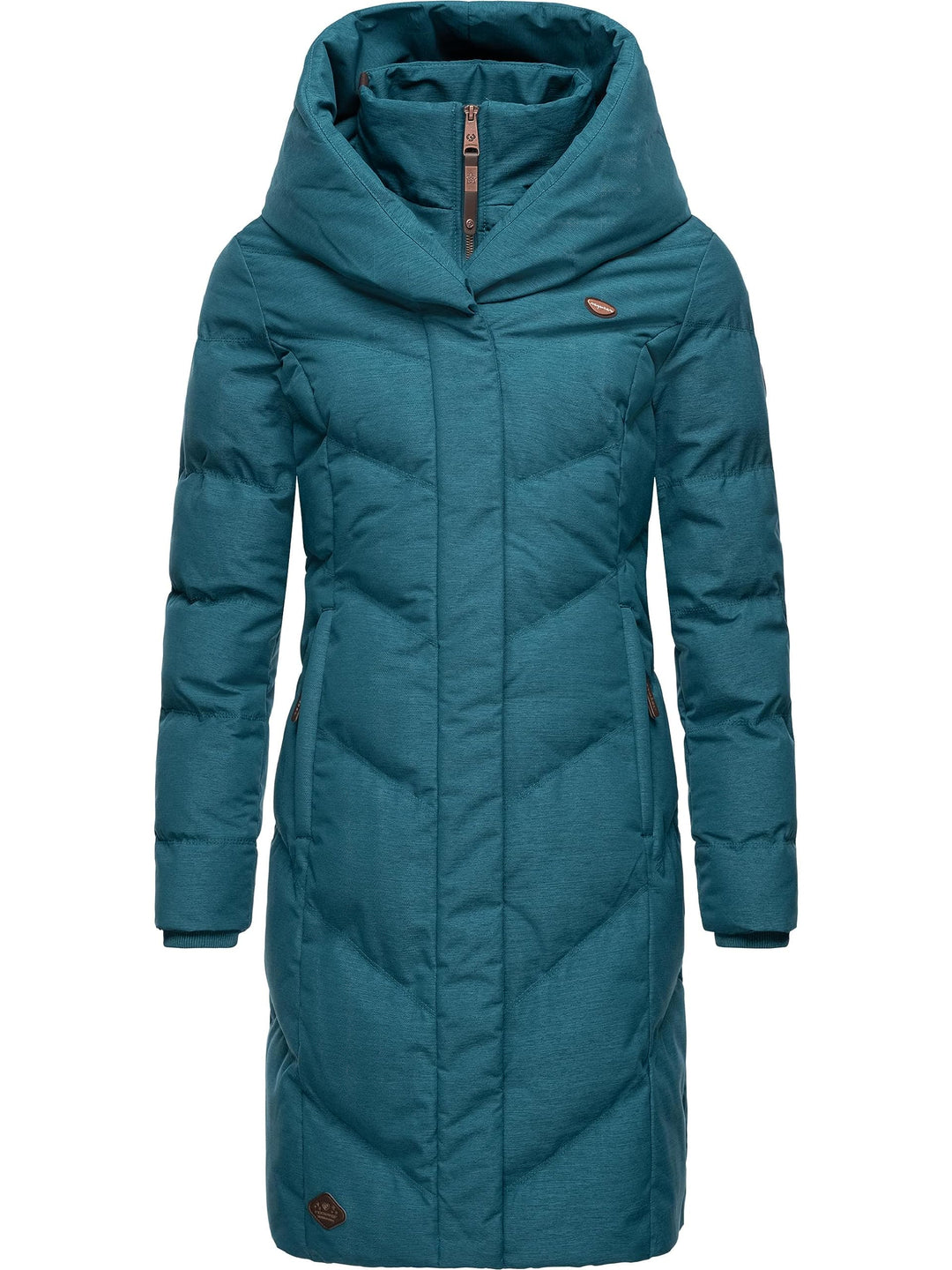 Ragwear Damen Warmer Wintermantel Steppmantel wasserdicht mit Kapuze Natalka Melange Intl XS-6XL XL