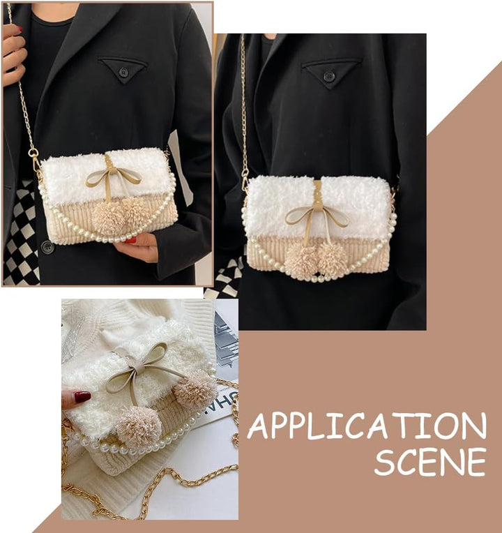 WADORN DIY-Strick- und Häkelhandtaschen-Set: Mesh-Kunststoff-Canvas-Set für Umhängetaschen, Stricken
