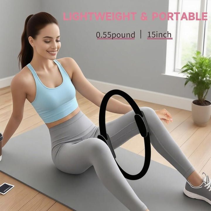 Generisch Essential Pilates Workout Kit für Frauen - Enthält Pilates Ring, 25cm Yoga Ball, Booty Ban