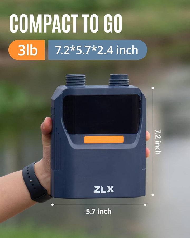 ZLX SUP Pumpe Elektrisch, 50PSI Elektrische SUP Luftpumpe, Hochdruck Doppelstufen Paddel Brett Zubeh