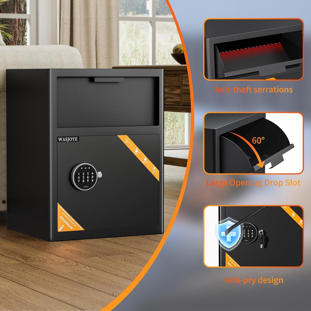 70L Einwurftresor | Deposittresor | Tresor mit Einwurfschlitz | Briefkasten Safe | Depository Safes