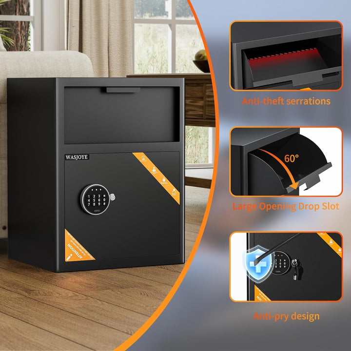 70L Einwurftresor | Deposittresor | Tresor mit Einwurfschlitz | Briefkasten Safe | Depository Safes