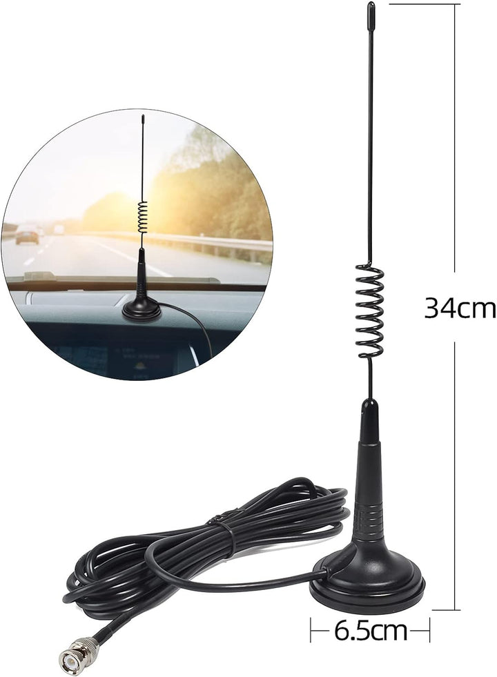 HYS 27 MHz magnetische Halterung Antenne CB Antenne kompatibel mit Cobra Midland Uniden Maxon Portab