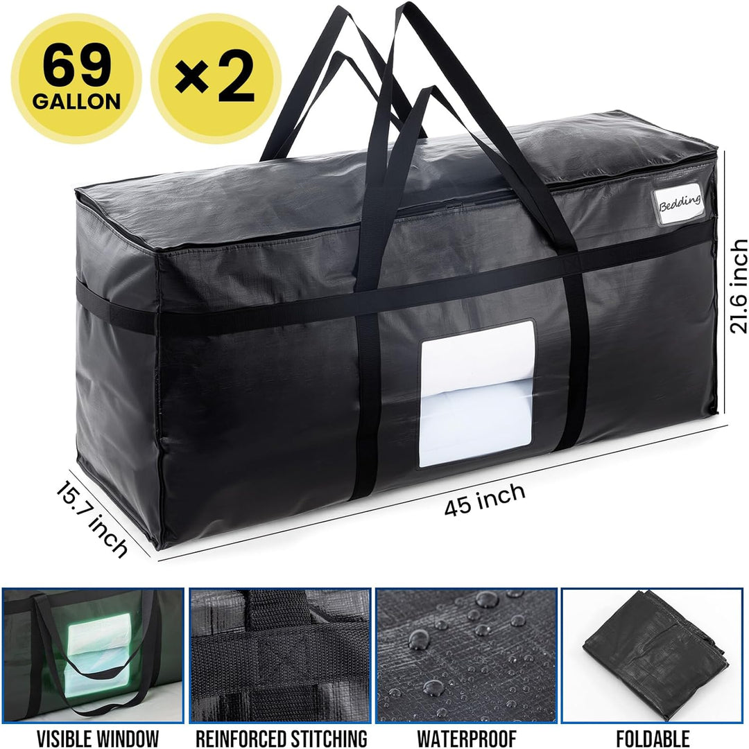 TAILI Extra grosse Umzugstasche für den Umzug, Lagerung Kleidung Bettwäsche Bettdecke Quilt Decken J