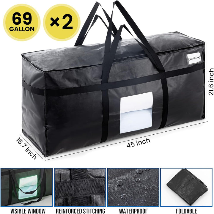 TAILI Extra grosse Umzugstasche für den Umzug, Lagerung Kleidung Bettwäsche Bettdecke Quilt Decken J