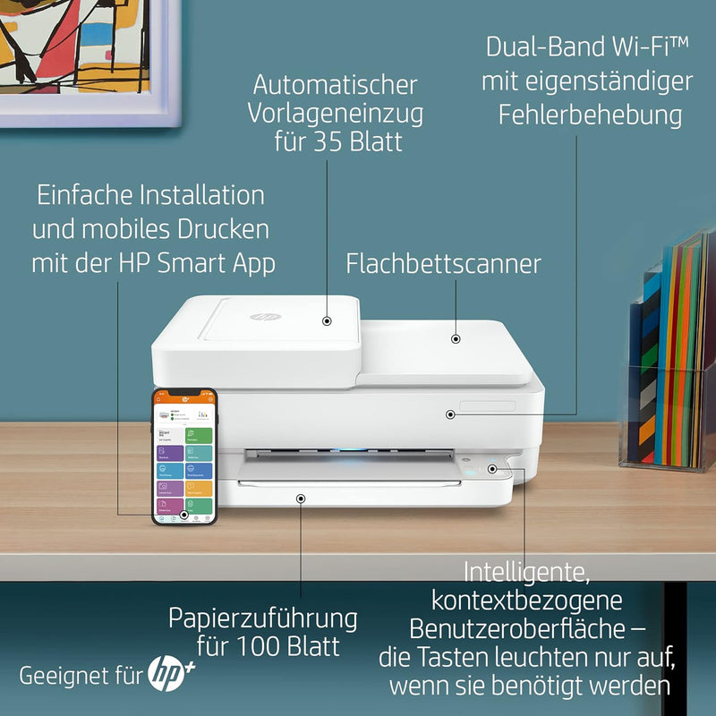 HP ENVY 6430e, Multifunktionsdrucker, 3 Monate gratis drucken mit HP Instant Ink inklusive, Drucken,