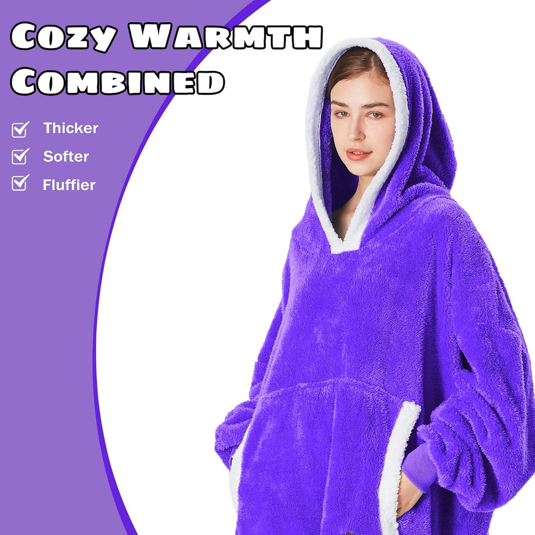 Catalonia Classy Decke mit Ärmel Oversize Hoodie Kuscheldecke-Kuscheldecke Zum Anziehen mit Ärmeln u