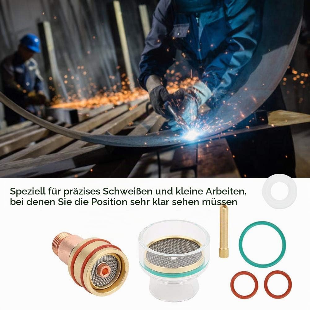 WIG-Gaslinsen-Spannzangen, WIG-Schweisskit WIG-Schweissbrenner-Zubehör TFM53NCN WIG-Brennerglasbeche