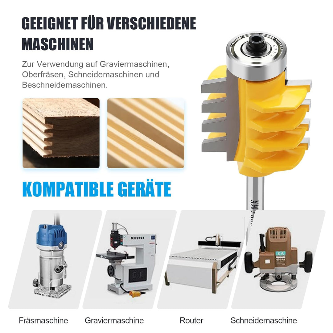 6 Schaft Finger Joint Fräser Schnurwellen Holzfräser Hartmetall Tischlerei Holz Fräsen Cutter Kleber