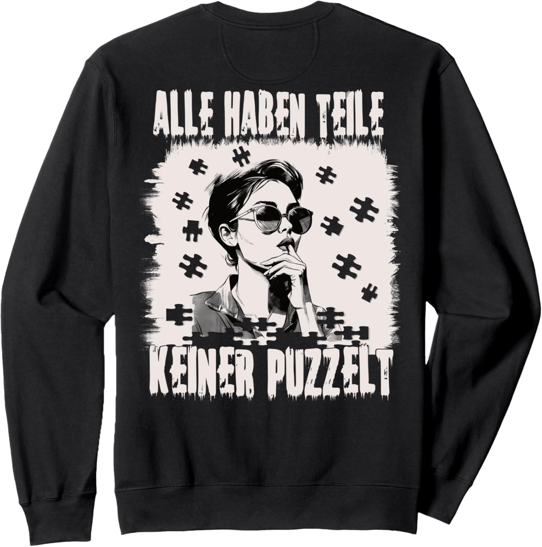 Rave House Outfit Techno Musik Tekkno Kleidung Rückendruck Sweatshirt
