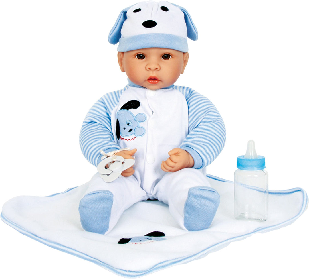 small foot Puppe "Benno", mit realistischem Zubehör und niedlich fein gezeichnetem Gesicht, ab 2 Jah