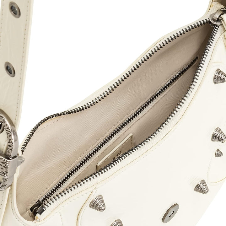 JW PEI Damen Tessa Crushed Umhängetasche Weiss, Weiss
