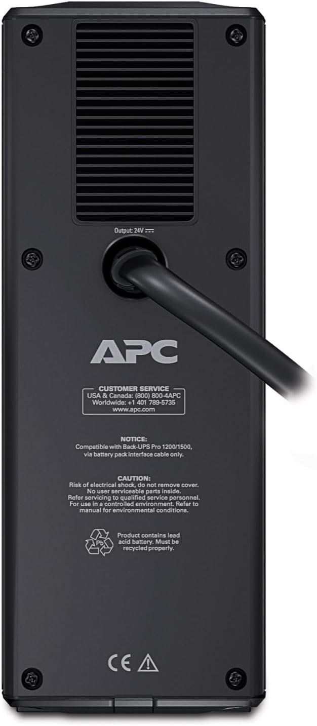 APC by Schneider Electric BR24BPG Back-UPS Pro externes Batteriemodul für 1.500VA Back-UPS Pro Model