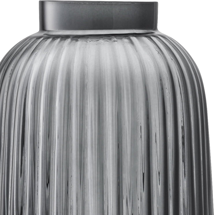 LSA Pleat Vase H20cm Grau Höhe 20 cm Grau, Höhe 20 cm Grau