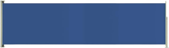 puraday 140x500 cm Seitenmarkise Ausziehbar Blau Terrassen-Sichtschutz Balkon Seitenwand Stilvolle S