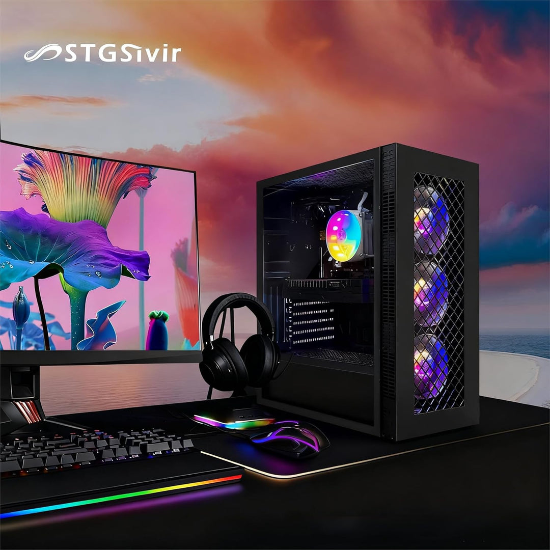 STGsivir Gaming PC, GeForce RTX 2060 Super 8GB GDDR6,Core i7 8th bis zu 4.1 Ghz,32GB DDR4,1TB SSD,WL