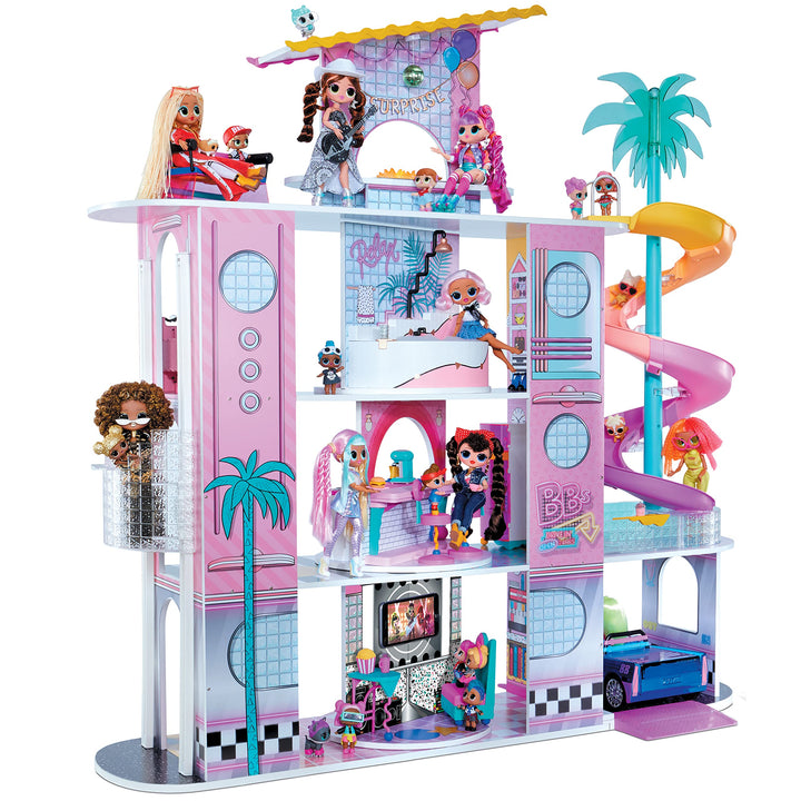 LOL Surprise OMG House of Surprises - 85+ Überraschungen, 4 Stories, 10 Räume - Inklusive Möbel, Acc