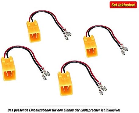 Mediadox Front/Heck 16,5cm/165mm Auto Lautsprecher/Boxen/Speaker Komplett-Set von Alpine kompatibel