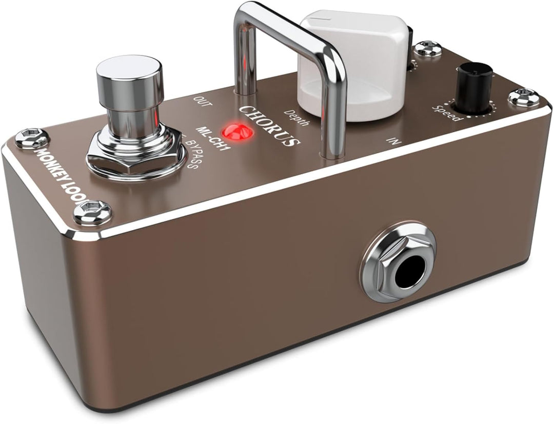 Monkey Loop ML-CH1 Pedal Efecto Chorus para Guitarra Chorus Pedal, Chorus Pedal