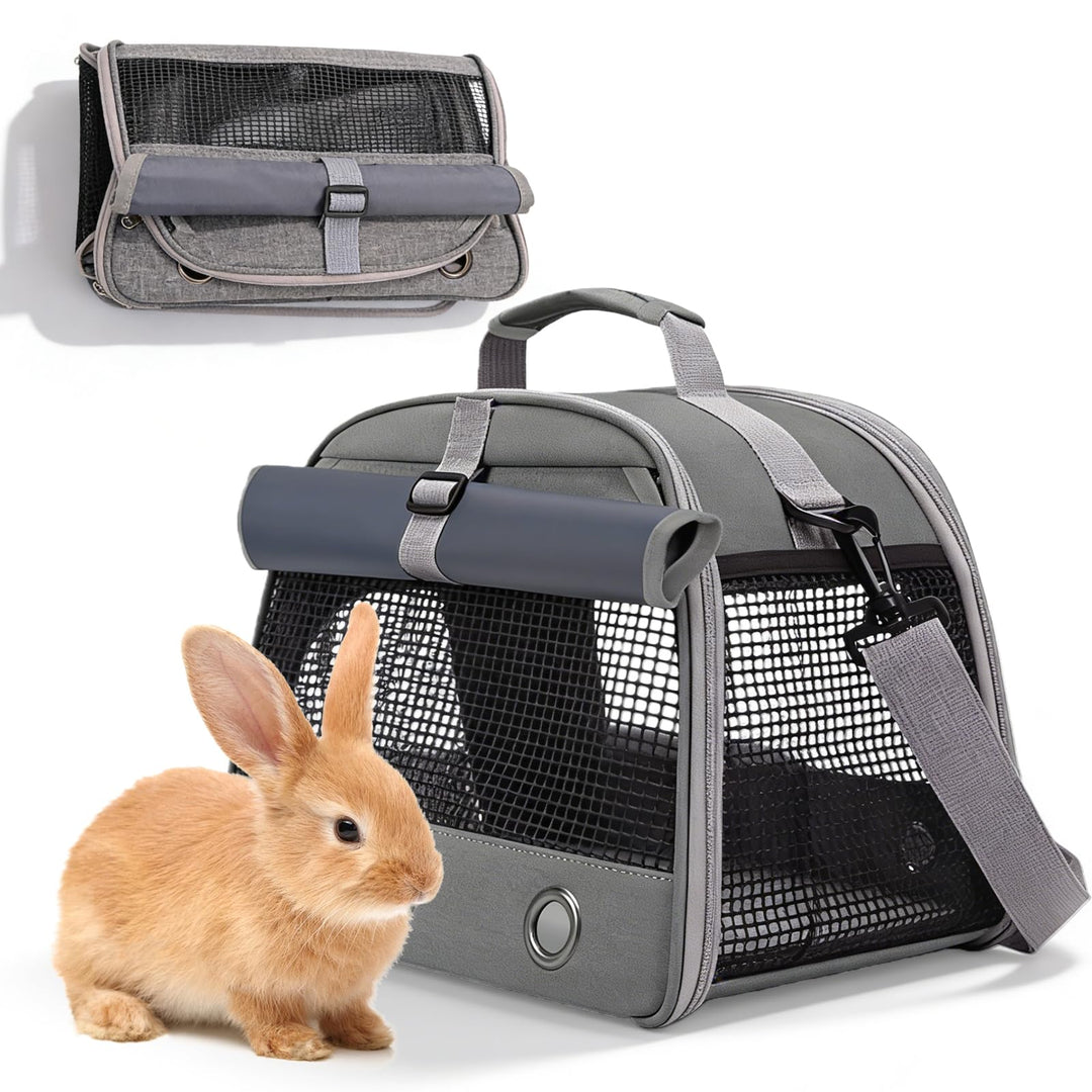 Kleine Haustier Tragetasche, 35 * 23 * 25cm Kleintier Tragetasche, Meerschweinchen Tragetasche Trans