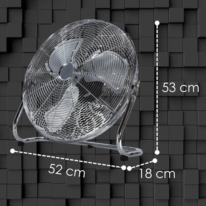 Echos Bodenventilator | Ø46 cm | 102 m³/min Luftdurchsatz | 1.250 U./min | 3 Geschwindigkeitsstufen