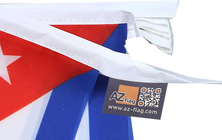 AZ FLAG FAHNENKETTE Kuba 12 Meter mit 20 flaggen 45x30cm- KUBANISCHE Girlande Flaggenkette 30 x 45 c
