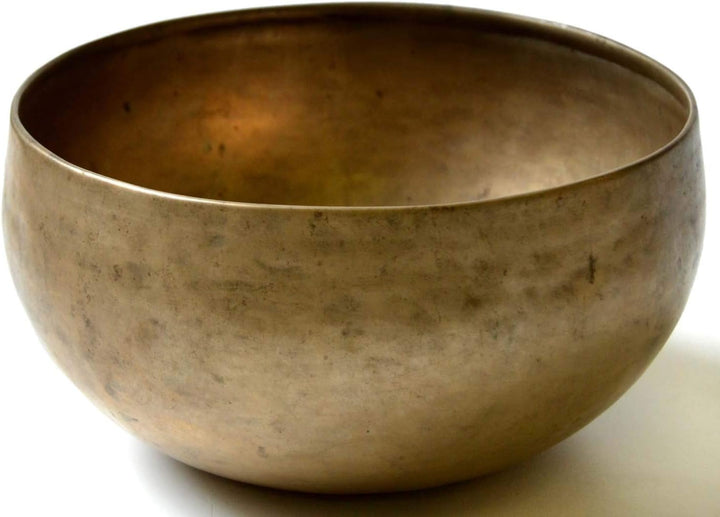 BUDDHAFIGUREN/Billy Held Tibetische Khobre Klangschalen Set mit Zubehör, Metall, golden, 550-600g, 3