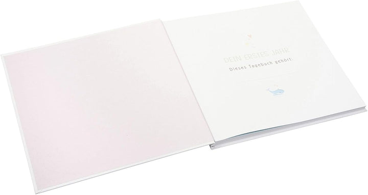 goldbuch 50 500 Babytagebuch Little Splash, Erinnerungsalbum mit 100 illustrierten Seiten, Einband m
