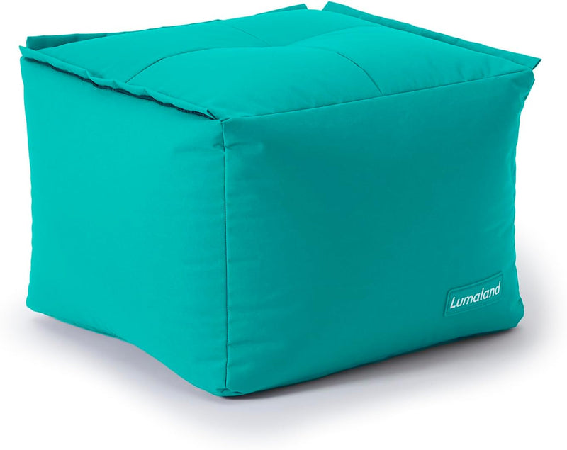 Lumaland Sitzsack-Lounge Modular Pouf | Individuell erweiterbarer & leichter Hocker | Waschbare Sitz