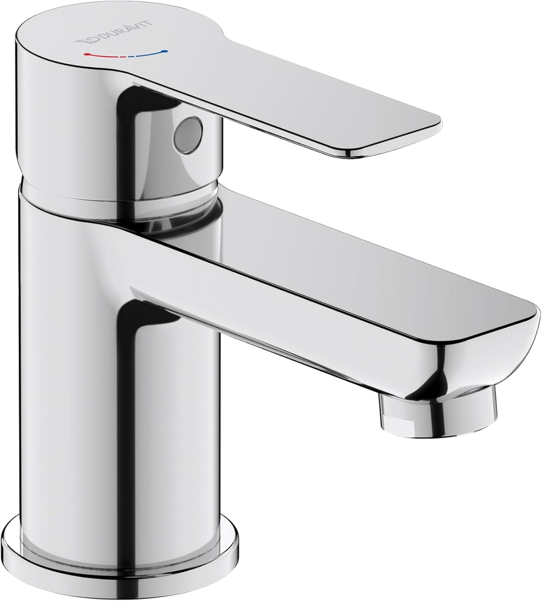 Duravit D-Code Waschtischarmatur, Grösse S (Auslauf Höhe 125 mm), energiesparende Waschbecken Armatu