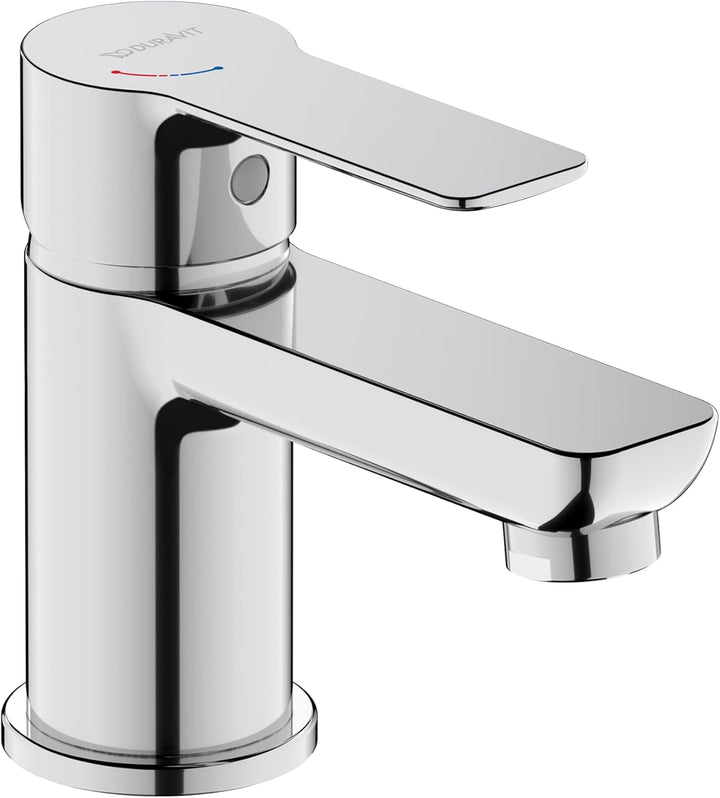 Duravit D-Code Waschtischarmatur, Grösse S (Auslauf Höhe 125 mm), energiesparende Waschbecken Armatu