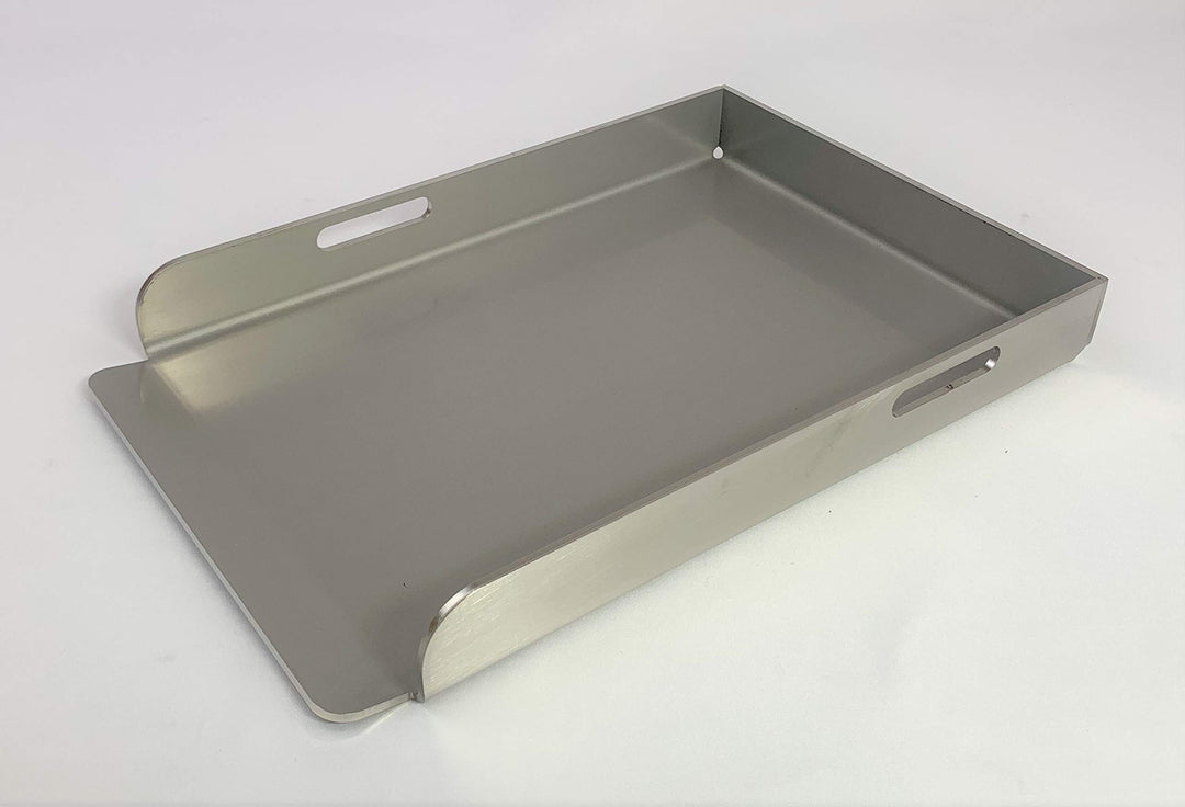 EWH Grillplatte BBQ Plancha aus Edelstahl V2A Grösse: Compact 30 x 20 cm mit optionalen Plattenheber