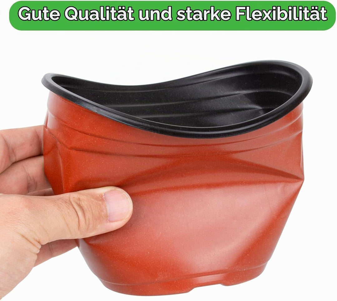 E-Know Pflanztöpfe 150 STK 15cm Pflanzentöpfe Kunststoff Blumentopf Plastik Anzuchttopf rund zur Anz