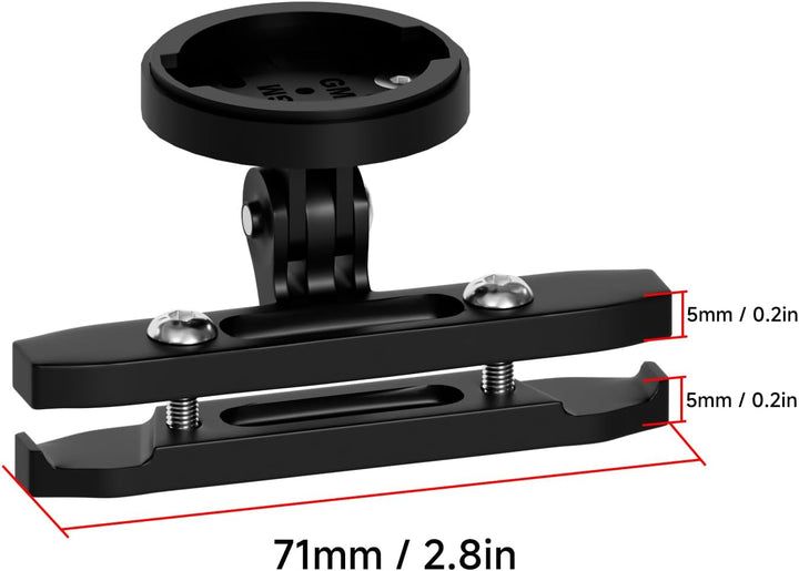 Fahrradsattel, verstellbare Halterung für Garmin Varia Radar, leichte Aluminium-Legierung, Sitzschie