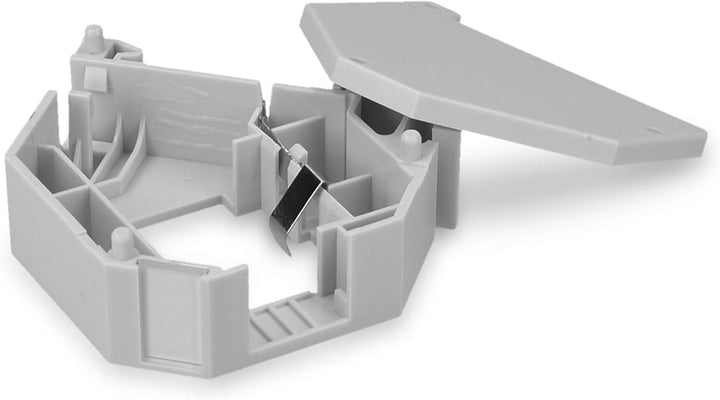 kwmobile Keystone Modul und Hutschienenadapter Set - passt auf genormte Hutschiene - 8X CAT 6A Modul