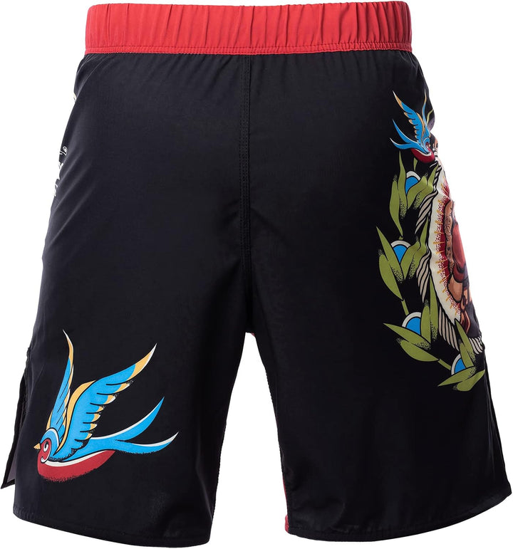 Hardcore Training Fight Shorts Kurze Hose Herren MMA BJJ Grappling Fitness Boxen Muay Thai No Gi S B