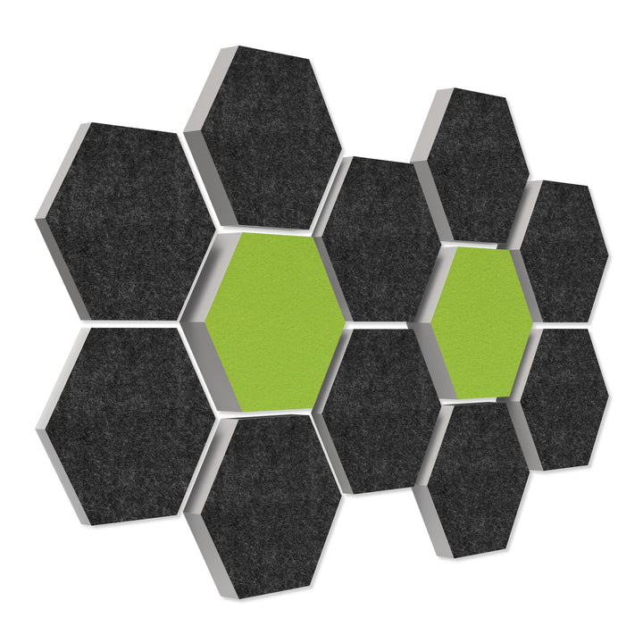 platino24 Schallabsorber COLORE aus Basotec G+ I Akustikpaneele mit Akustikfilz I 3D Wand-Paneele mi