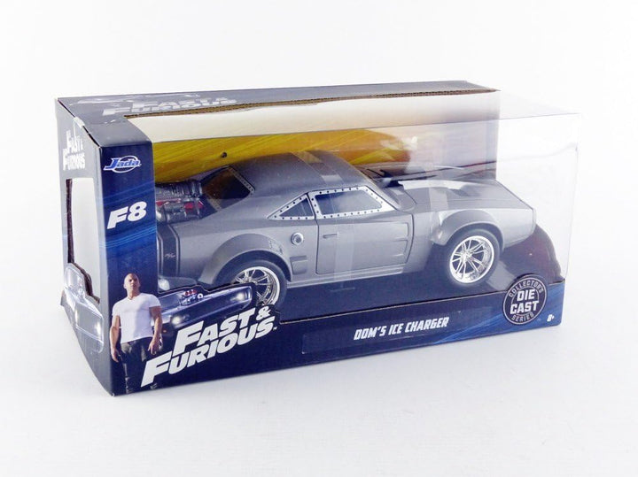 JADA TOYS JADA98291 DOM'S ICE DODGE CHARGER R/T FAST & FURIOUS GREY 1:24 MODEL