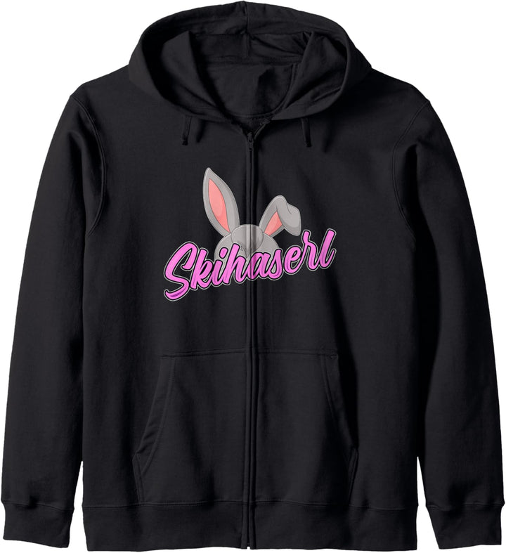 Ski Skihaserl Apres Ski Design Skifahrer Kapuzenjacke